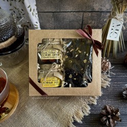 Подарочный набор "Мёд, орешки, чай" в ассортименте