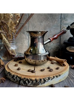 Турка для кофе медная, цельная, 390 мл