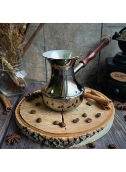Турка для кофе медная, цельная, 390 мл