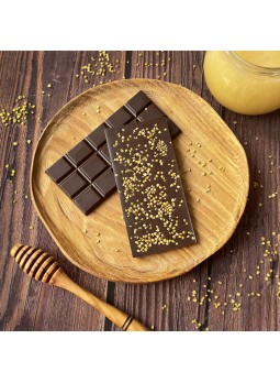 Домашний шоколад на меду с цветочной пыльцой. Горький, 72% какао