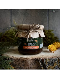Сибирское варенье из облепихи с листом черной смородины в сосновом сиропе, 200 мл