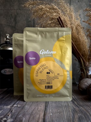 Кофе свежеобжаренный Solo зерновой/молотый, 250 грамм