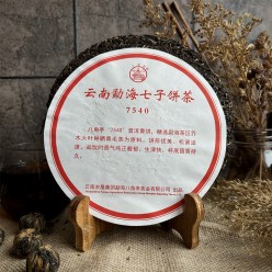 Шен Пуэр от чайной фабрики Лимин, рецептура 7540, Мэнхай, 2019 год